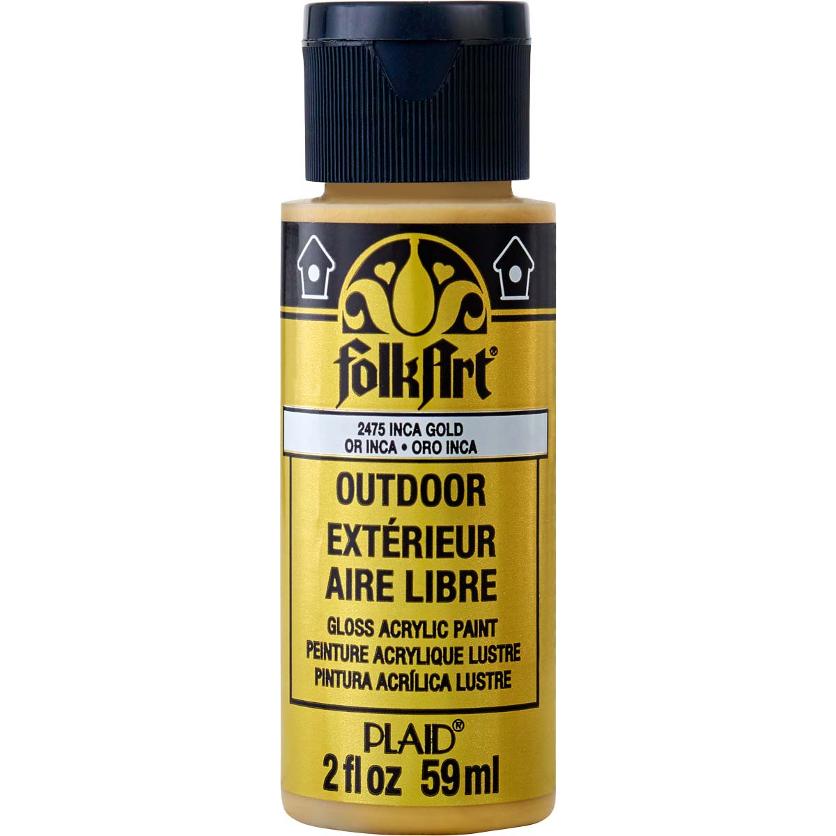 FolkArt ® Outdoor™ Acrylic Colors - Metallic - Inca Gold, 2 oz. - 2475