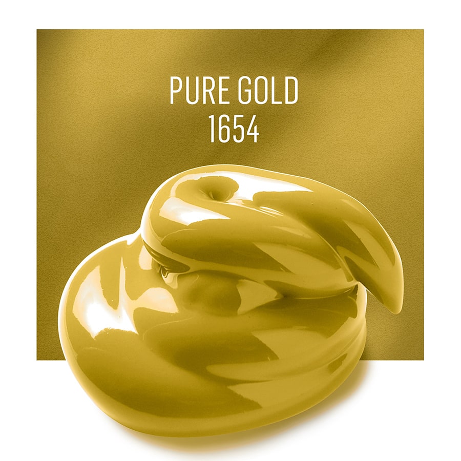 FolkArt ® Outdoor™ Acrylic Colors - Metallic - Pure Gold, 2 oz. - 1654