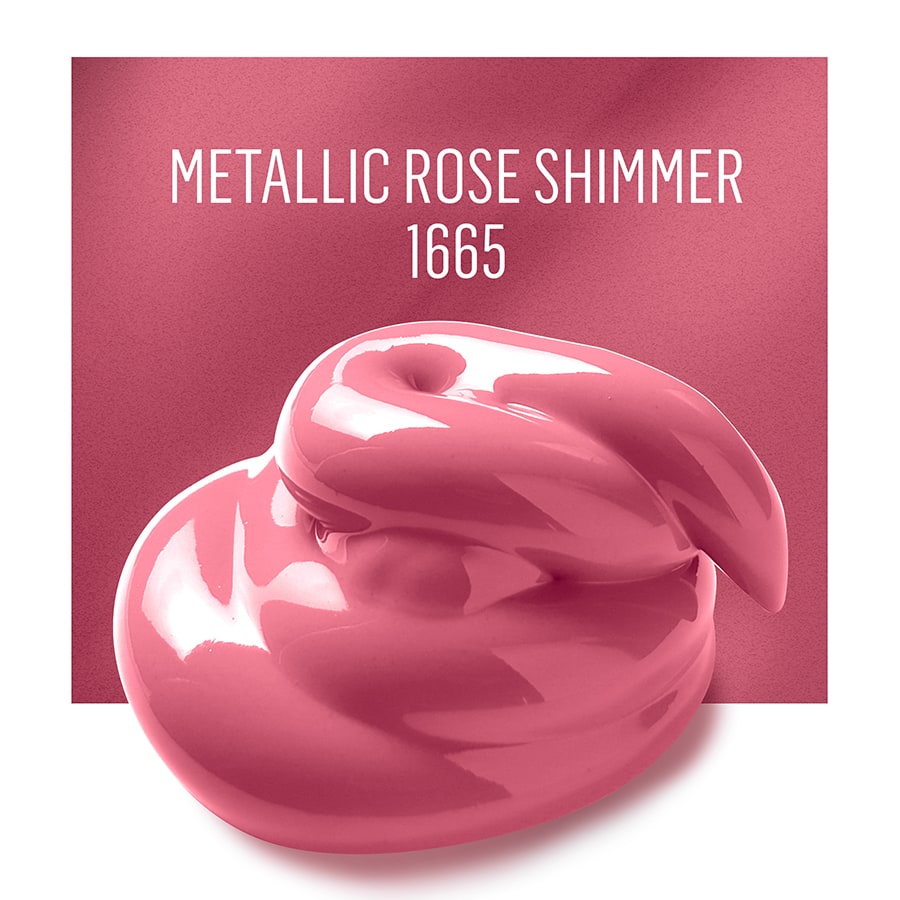 FolkArt ® Outdoor™ Acrylic Colors - Metallic - Rose, 2 oz. - 1665