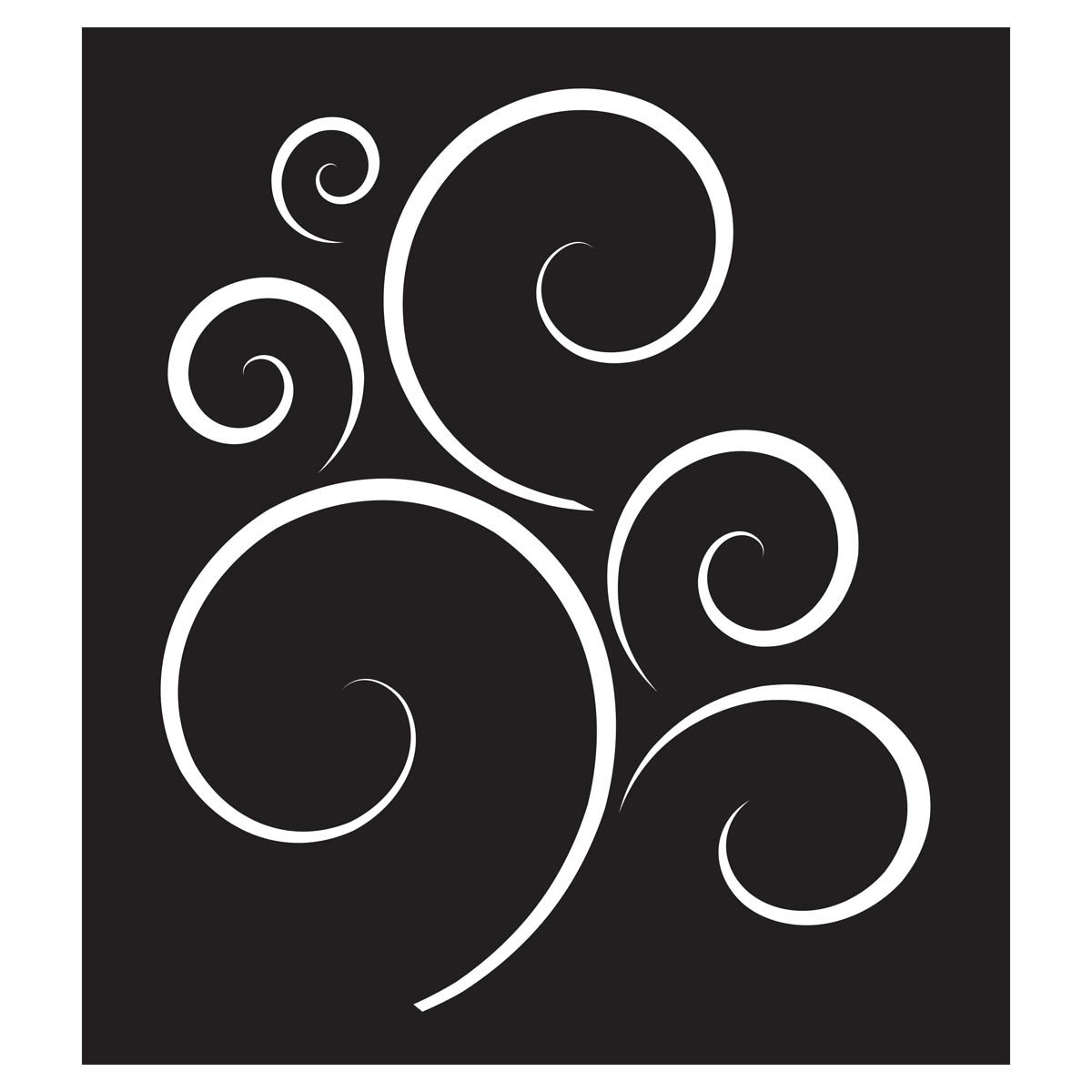 FolkArt ® Painting Stencils - Large - Simply Scroll - 30597