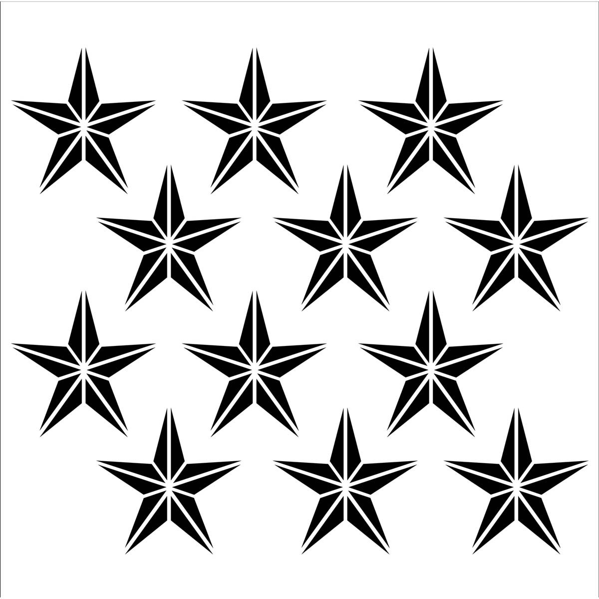 FolkArt ® Painting Stencils - Large - Stars Forever - 31599