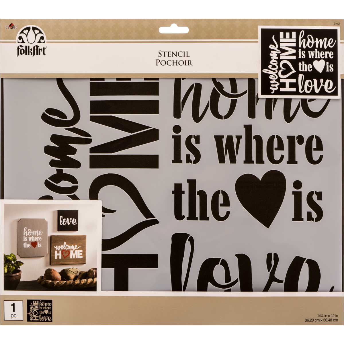 FolkArt ® Painting Stencils - Sign Making - Welcome Home - 71956