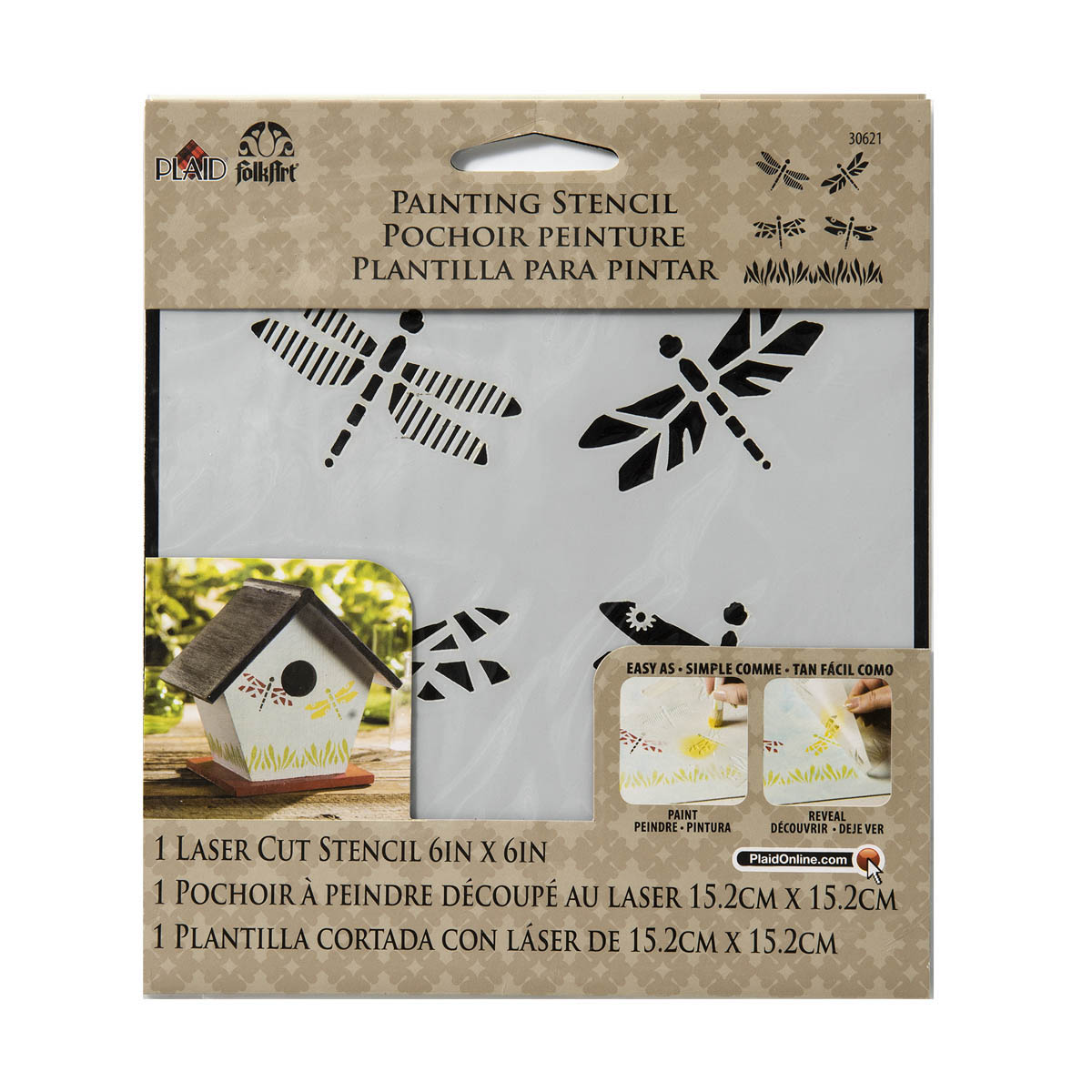 FolkArt ® Painting Stencils - Small - Dragonflies - 30621