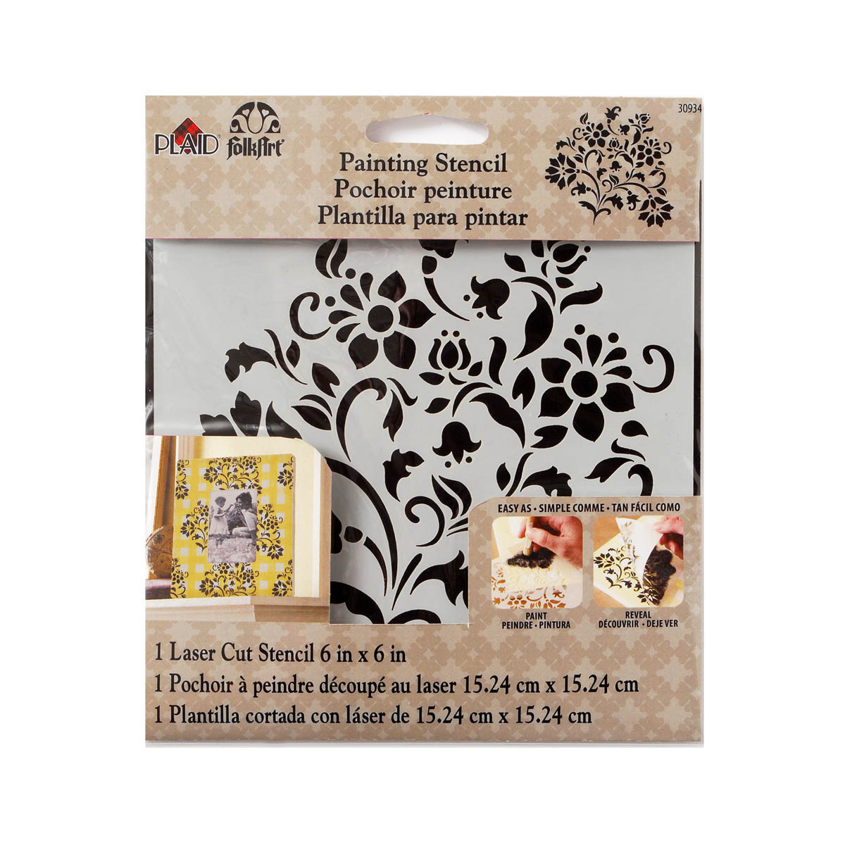 FolkArt ® Painting Stencils - Small - Lovely Floral - 30934