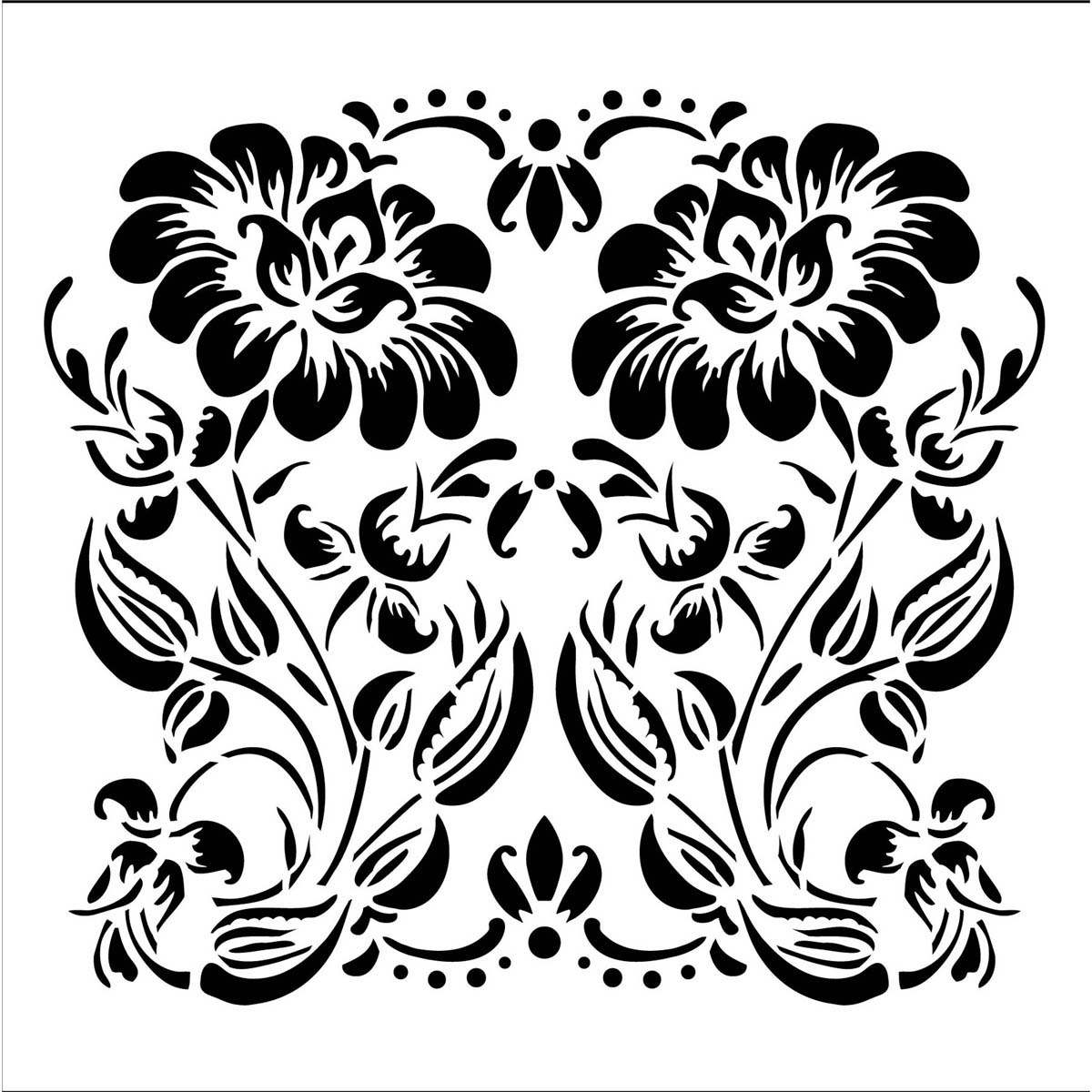 FolkArt ® Painting Stencils - Small - Ornamental Flower - 31476