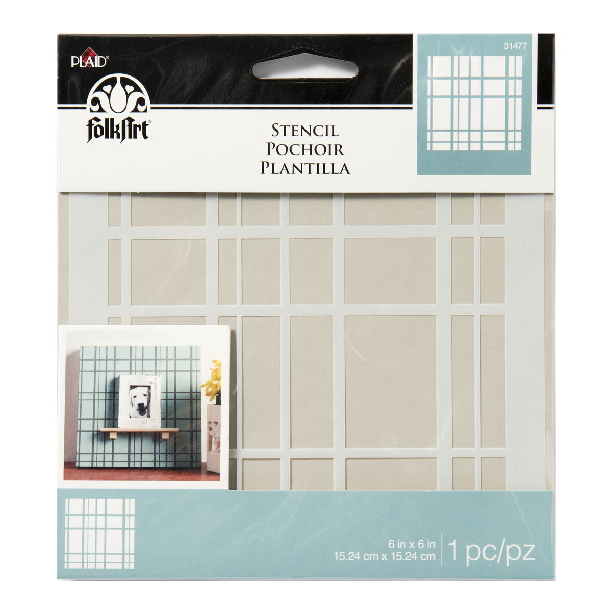 FolkArt ® Painting Stencils - Small - Plaid Design - 31477