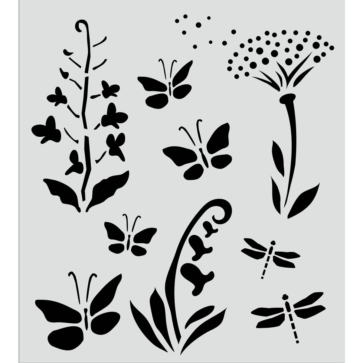 FolkArt ® Painting Stencils - Wildflowers & Butterflies - 30730