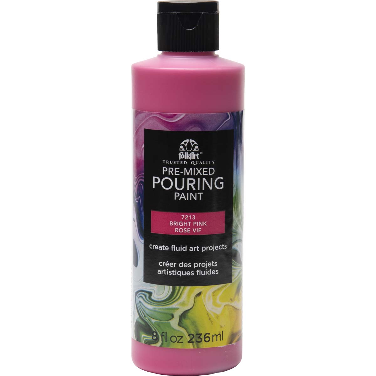 FolkArt ® Pre-mixed Pouring Paint - Bright Pink, 8 oz. - 7213