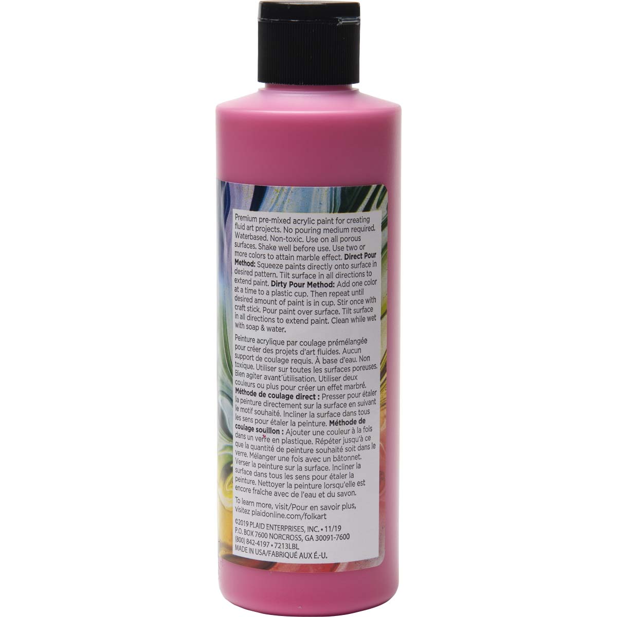 FolkArt ® Pre-mixed Pouring Paint - Bright Pink, 8 oz. - 7213