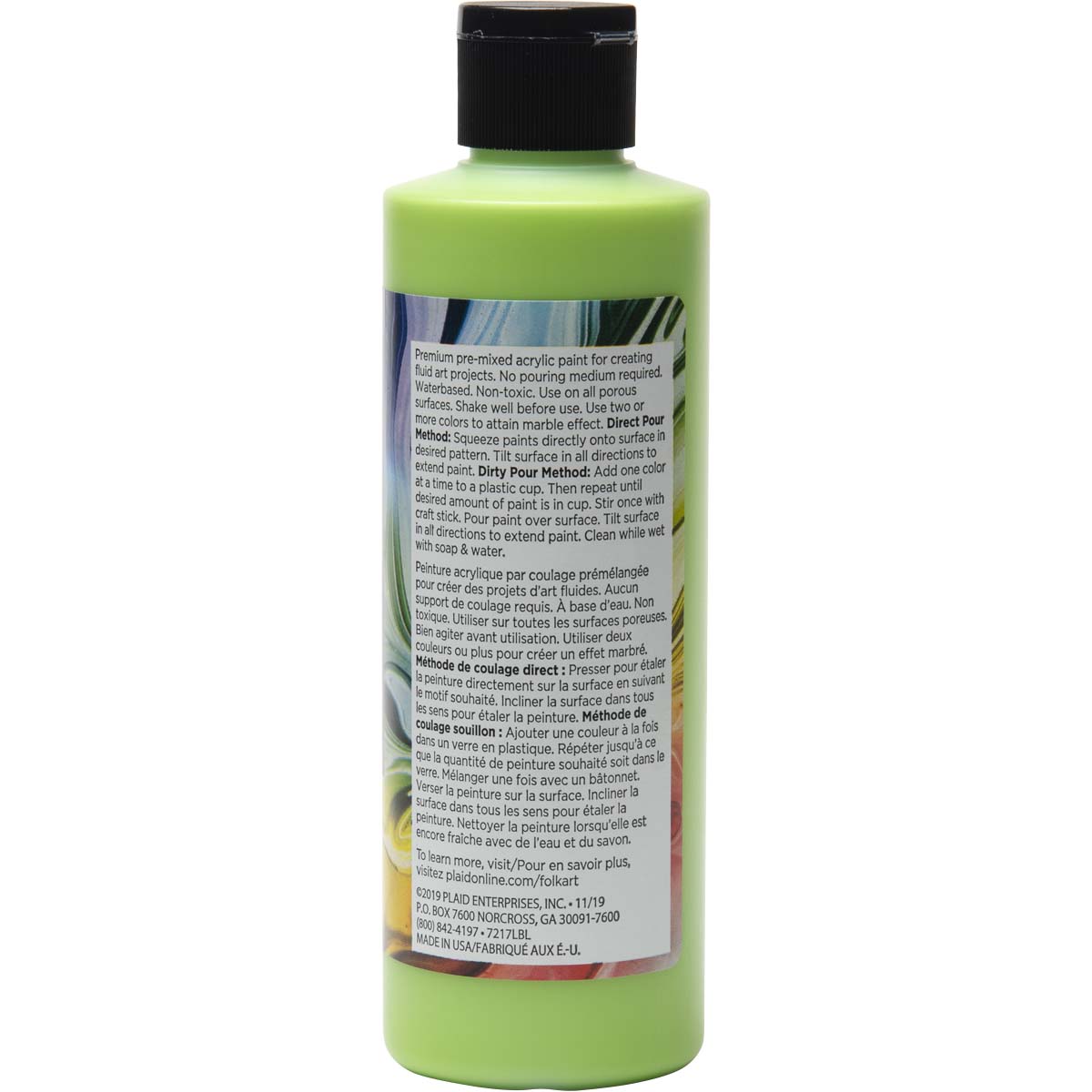 FolkArt ® Pre-mixed Pouring Paint - Sour Apple, 8 oz. - 7217