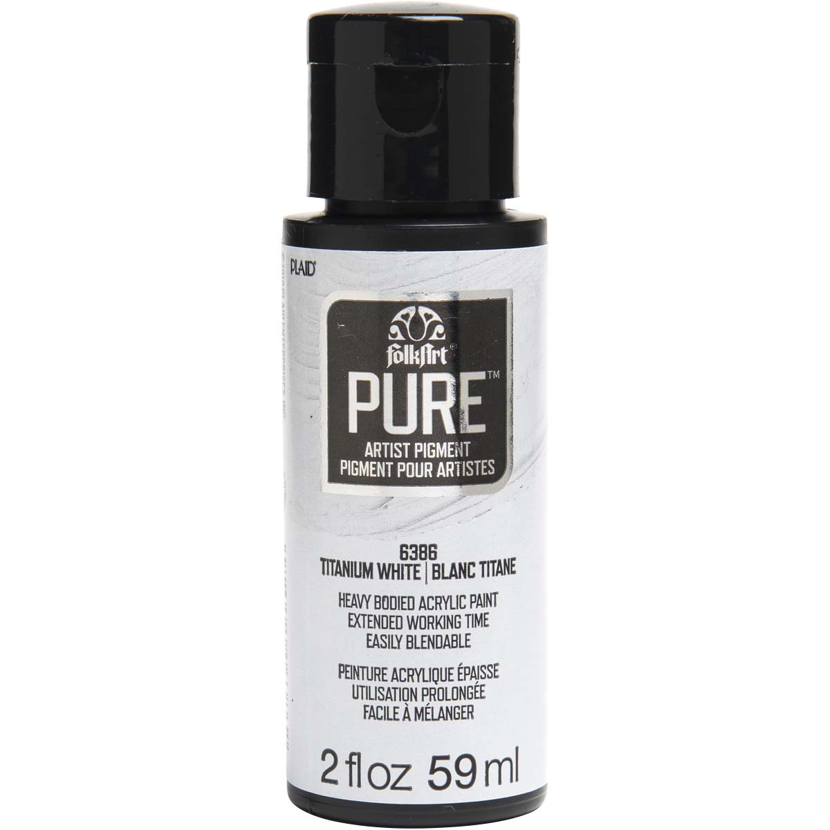 FolkArt ® Pure™ Artist Pigment - Titanium White, 2 oz. - 6386