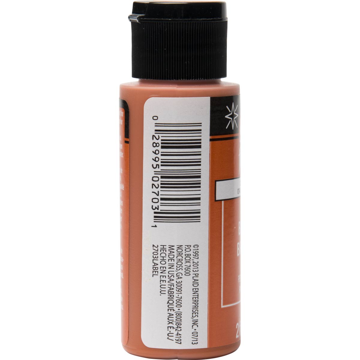 FolkArt ® Shiny™ Acrylic Paint - Pure Orange, 2 oz. - 2703