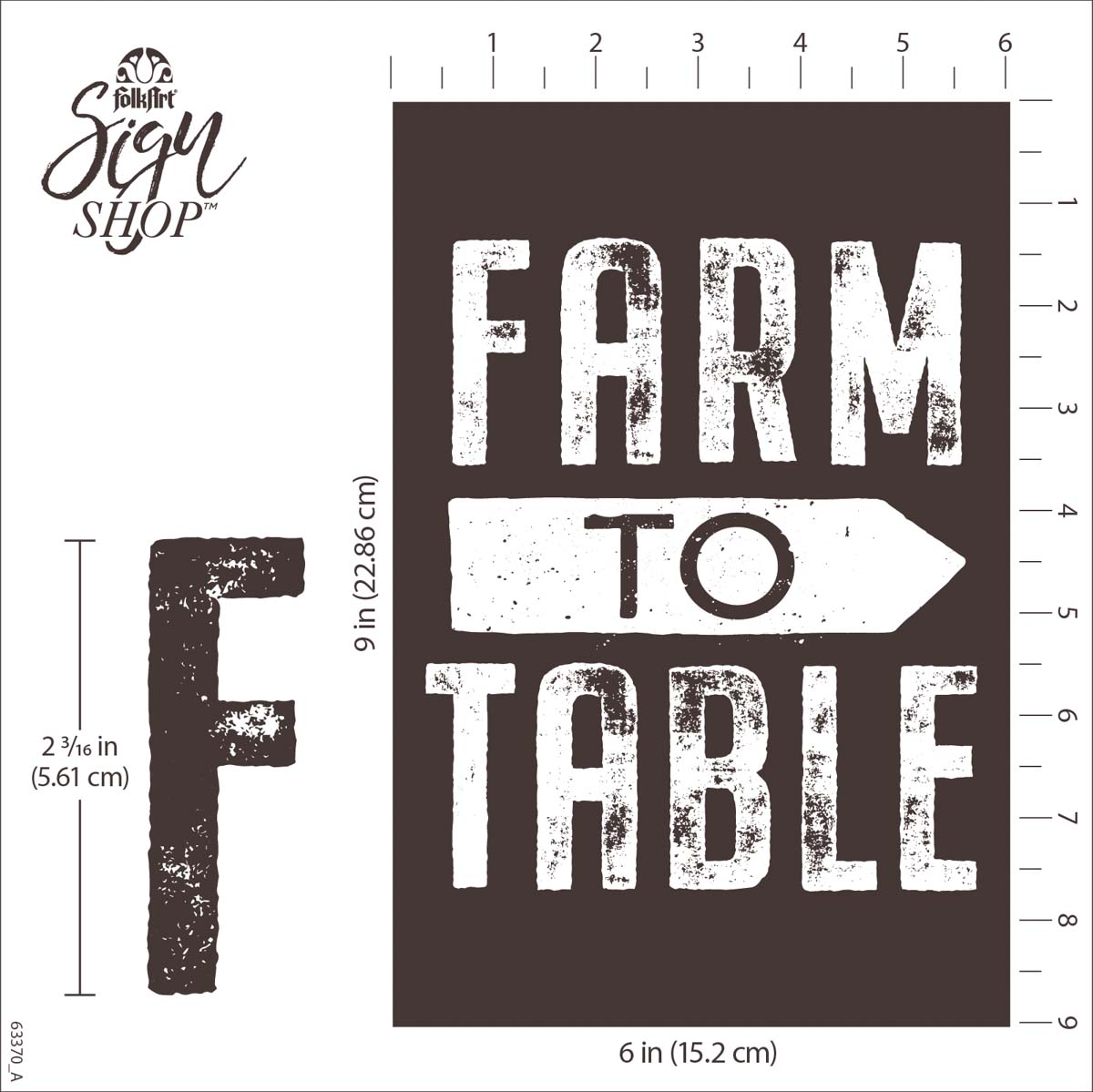 FolkArt ® Sign Shop™ Mesh Stencil - Fresh Farm, 2 pc. - 63370