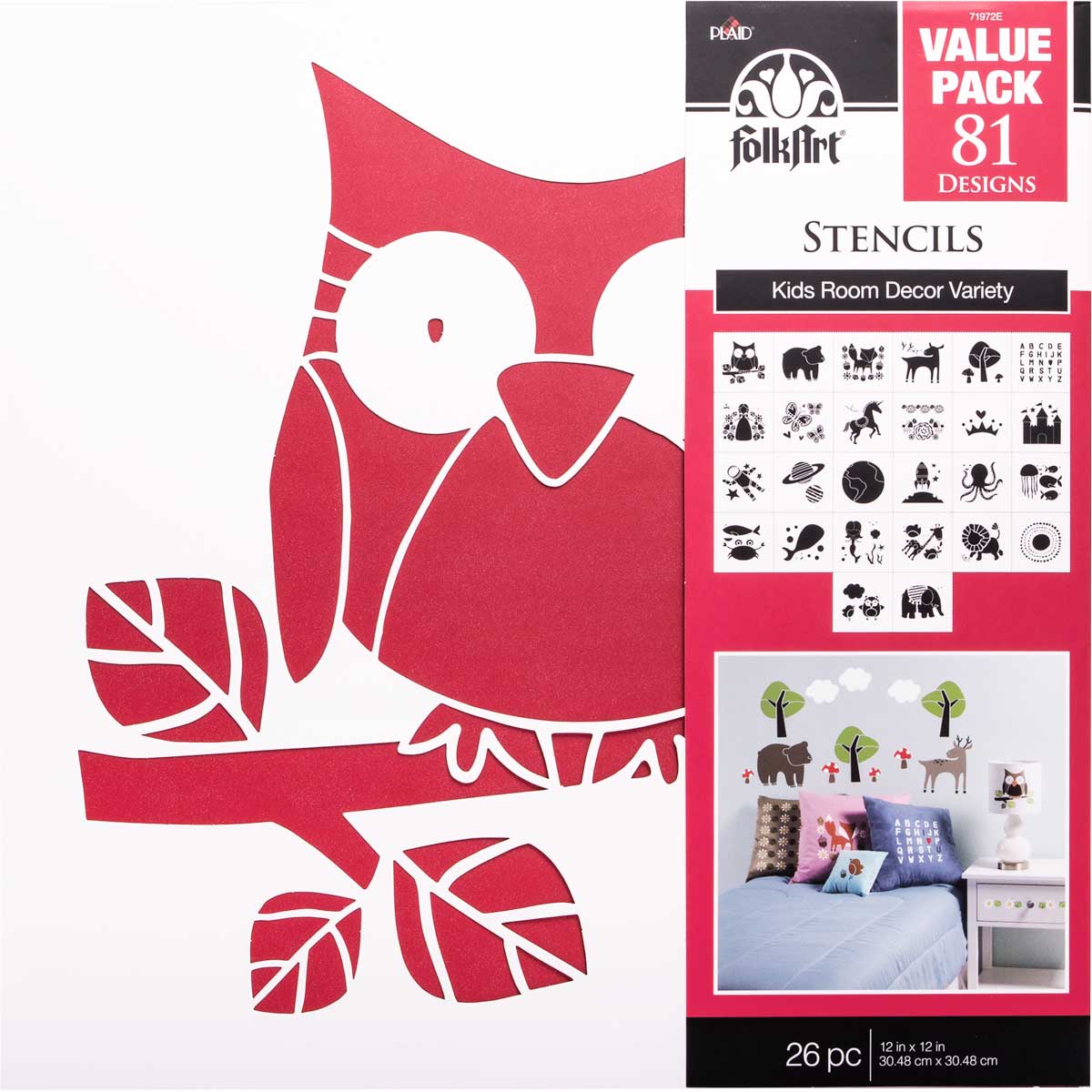 FolkArt ® Stencil Value Packs - Kids Decor, 12