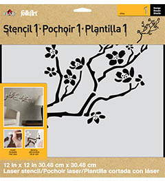 FolkArt ® Stencil1 ® Laser Stencils - Cherry Branch