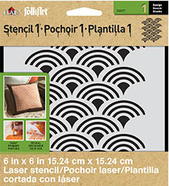FolkArt ® Stencil1 ® Laser Stencils - Small - Scallop Pattern - 30957