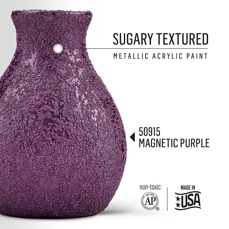 FolkArt ® Sugar Metallic™ Acrylic Paint - Magnetic Purple, 2 oz. - 50915