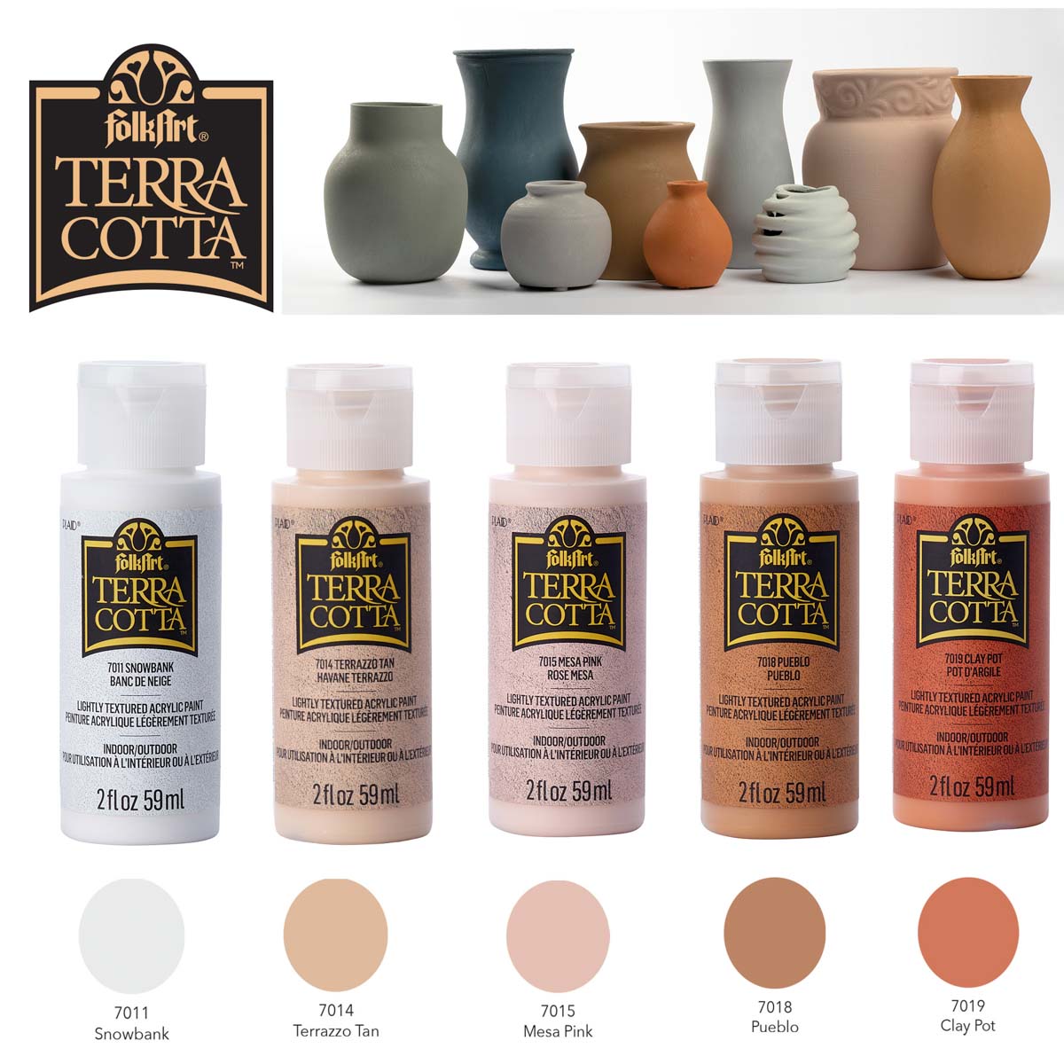 FolkArt ® Terra Cotta™ Acrylic Paint Set - Essential, 5 pcs. - 44506