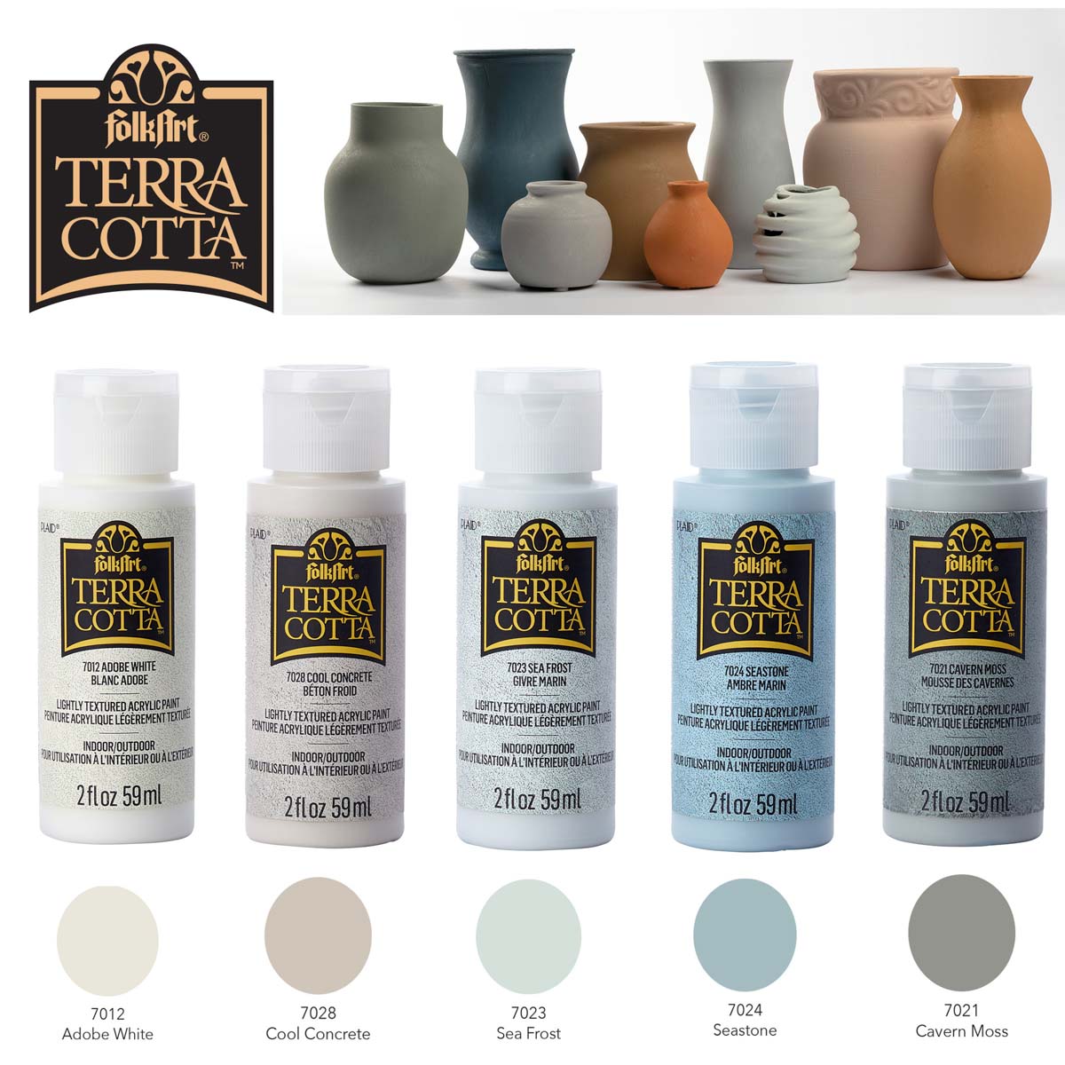 FolkArt ® Terra Cotta™ Acrylic Paint Set - Sun-baked, 5 pcs. - 44507