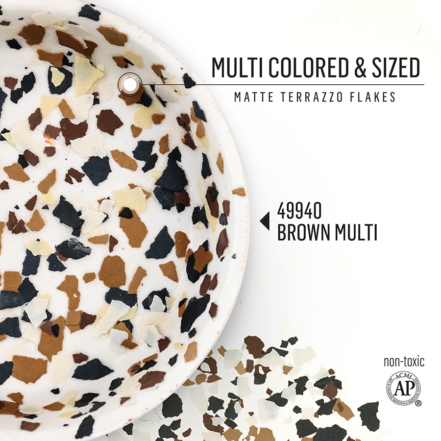 FolkArt ® Terrazzo Flakes - Brown Multi, 2.47 oz. - 49940