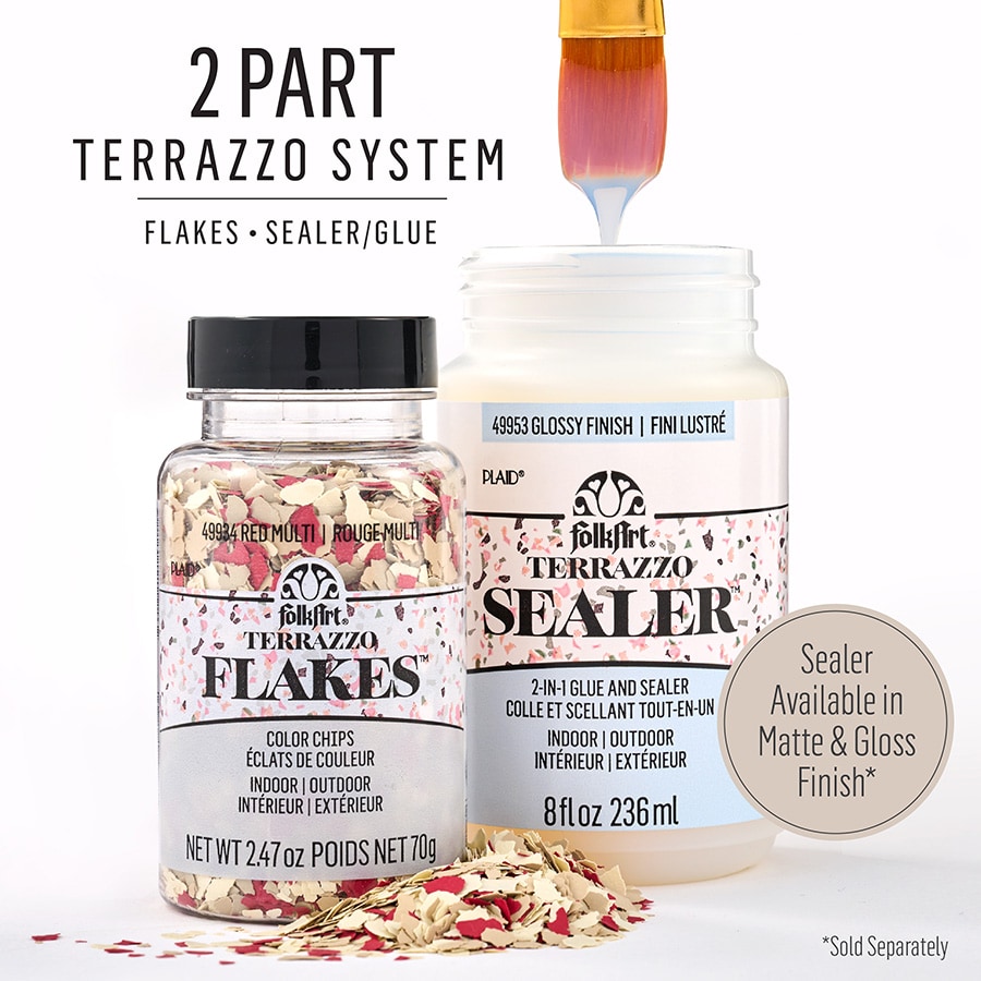 FolkArt ® Terrazzo Flakes - Brown Multi, 2.47 oz. - 49940