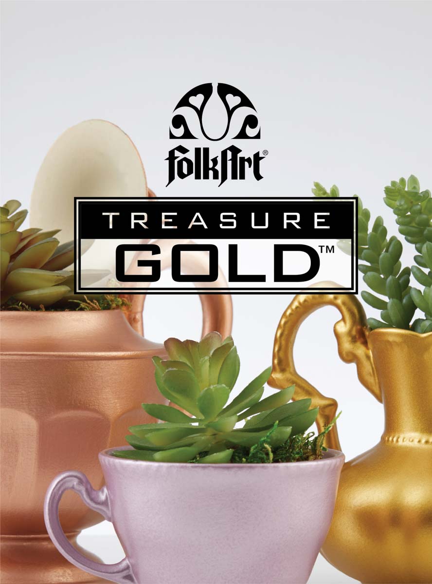 FolkArt ® Treasure Gold™ Paint Set 4 Color - 7520E