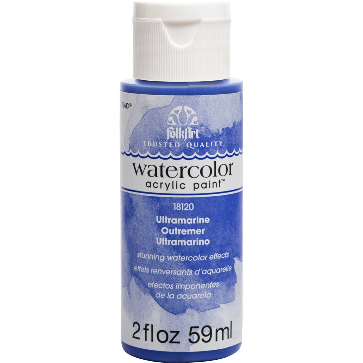 FolkArt ® Watercolor Acrylic Paint™ - Ultramarine, 2 oz. - 18120