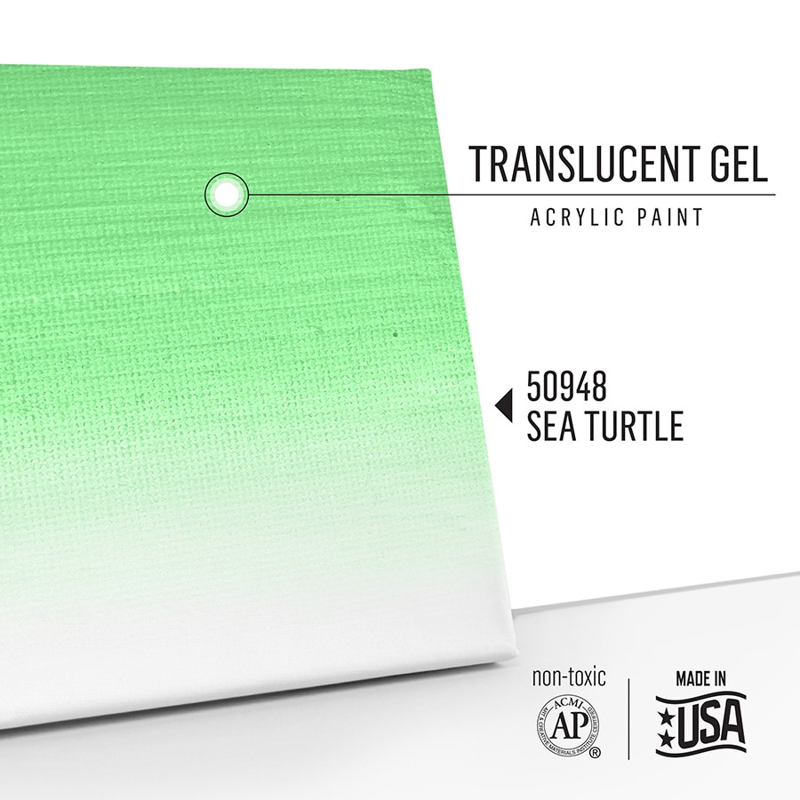 FolkArt ® Watercolor Gelz™ Acrylic Paint - Sea Turtle, 2 oz. - 50948