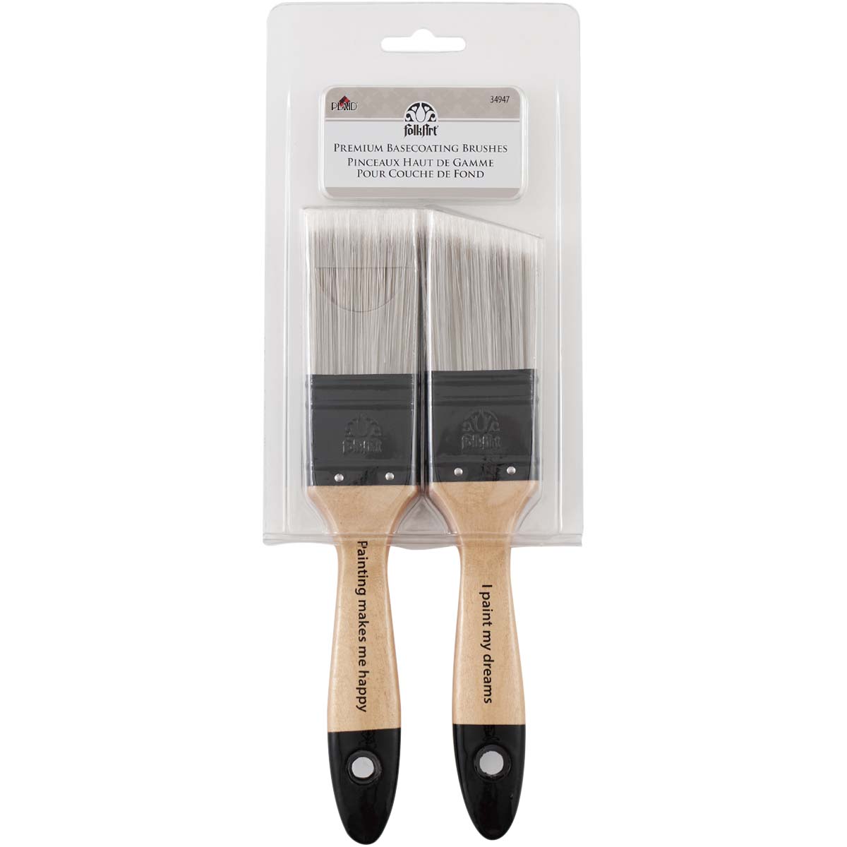 Folkart ® Brush Sets - Premium Basecoating Brush Set, 2 pc. - 34947