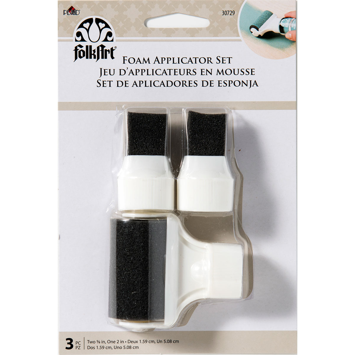 Folkart ® Paint Tools - Bottle Top - Roller/Foam Applicators - 30729