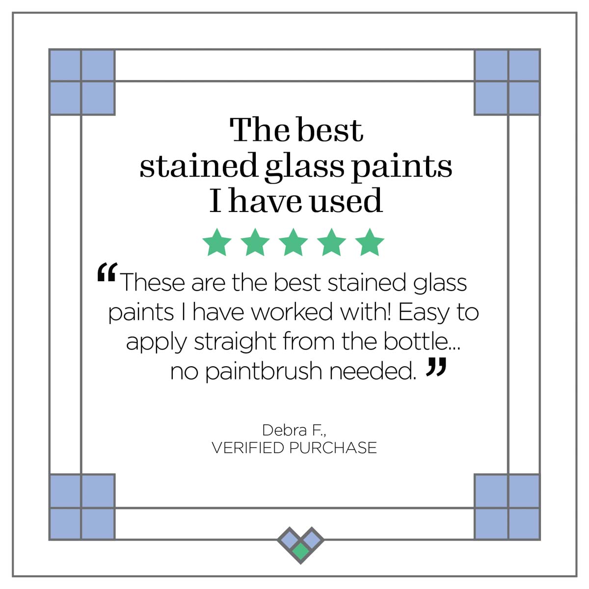 Gallery Glass ® Iridescent™ Stained Glass Effect Paint - Blue-Green-Gold, 2 oz. - 19669