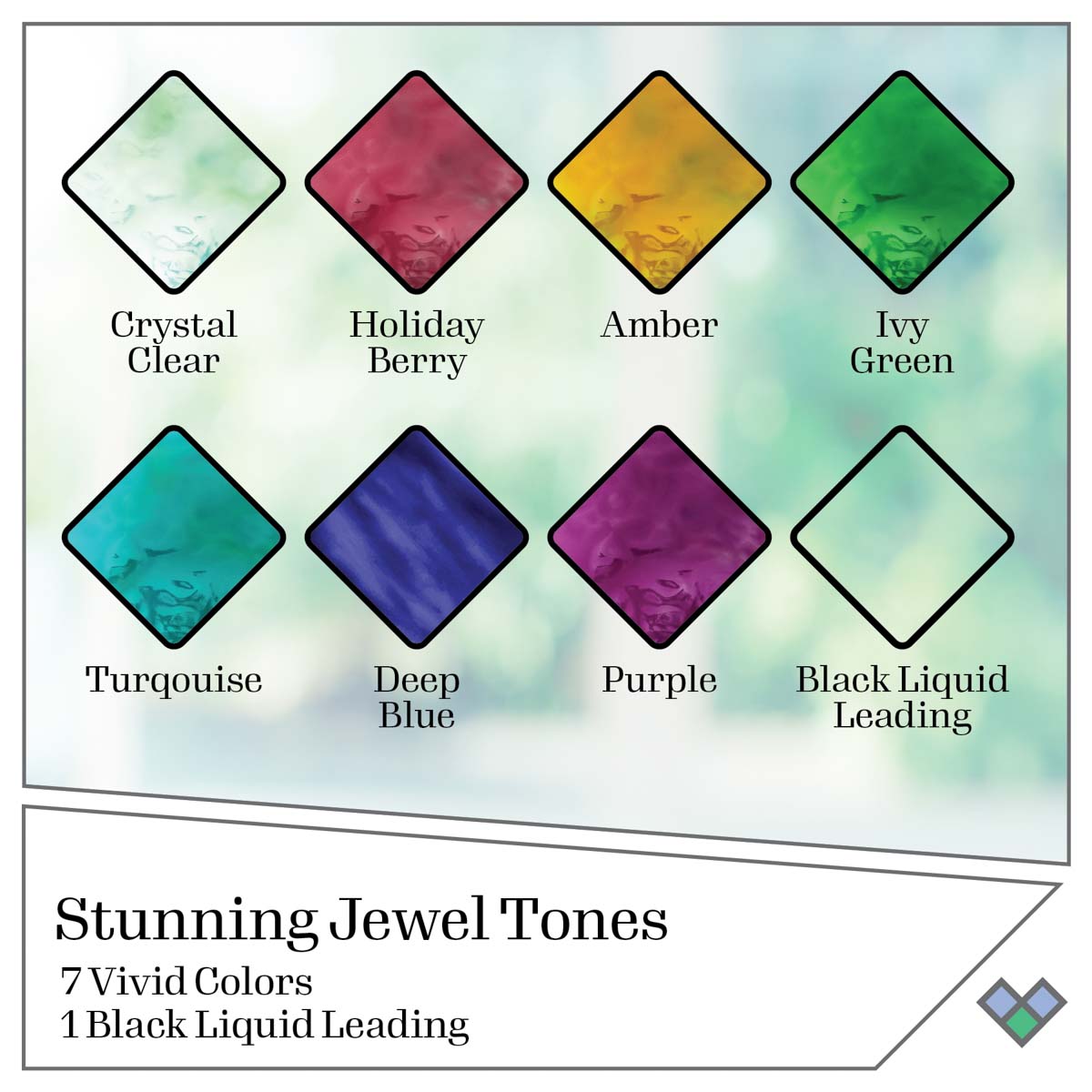 Gallery Glass ® Paint Set - Jewel Tones, 8 pc - PROMOGGJL22