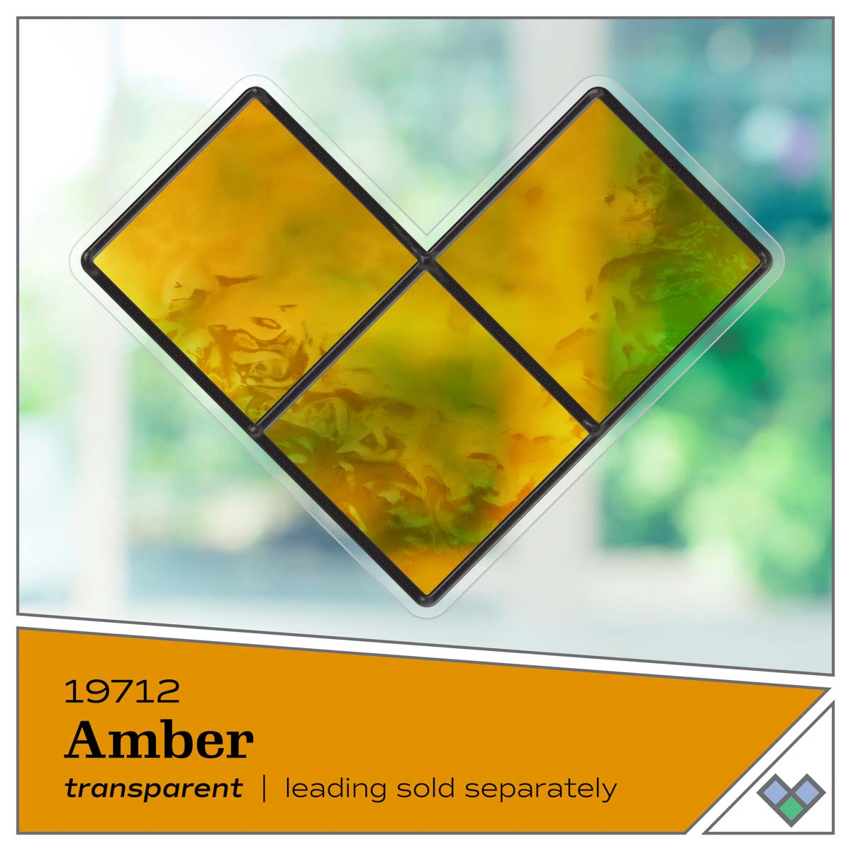 Gallery Glass ® Stained Glass Effect Paint - Amber, 2 oz. - 19712