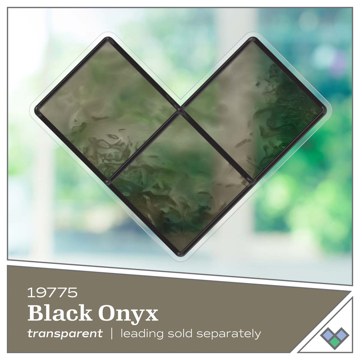 Gallery Glass ® Stained Glass Effect Paint - Black Onyx, 2 oz. - 19775