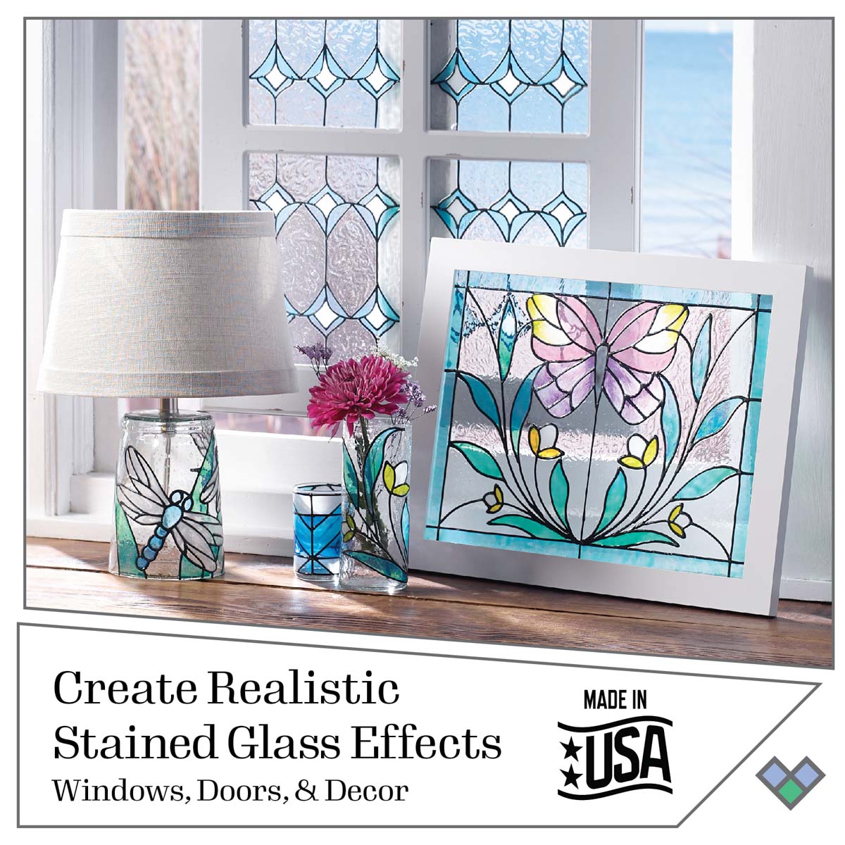 Gallery Glass ® Stained Glass Effect Paint - Crystal Clear, 8 oz. - 19699
