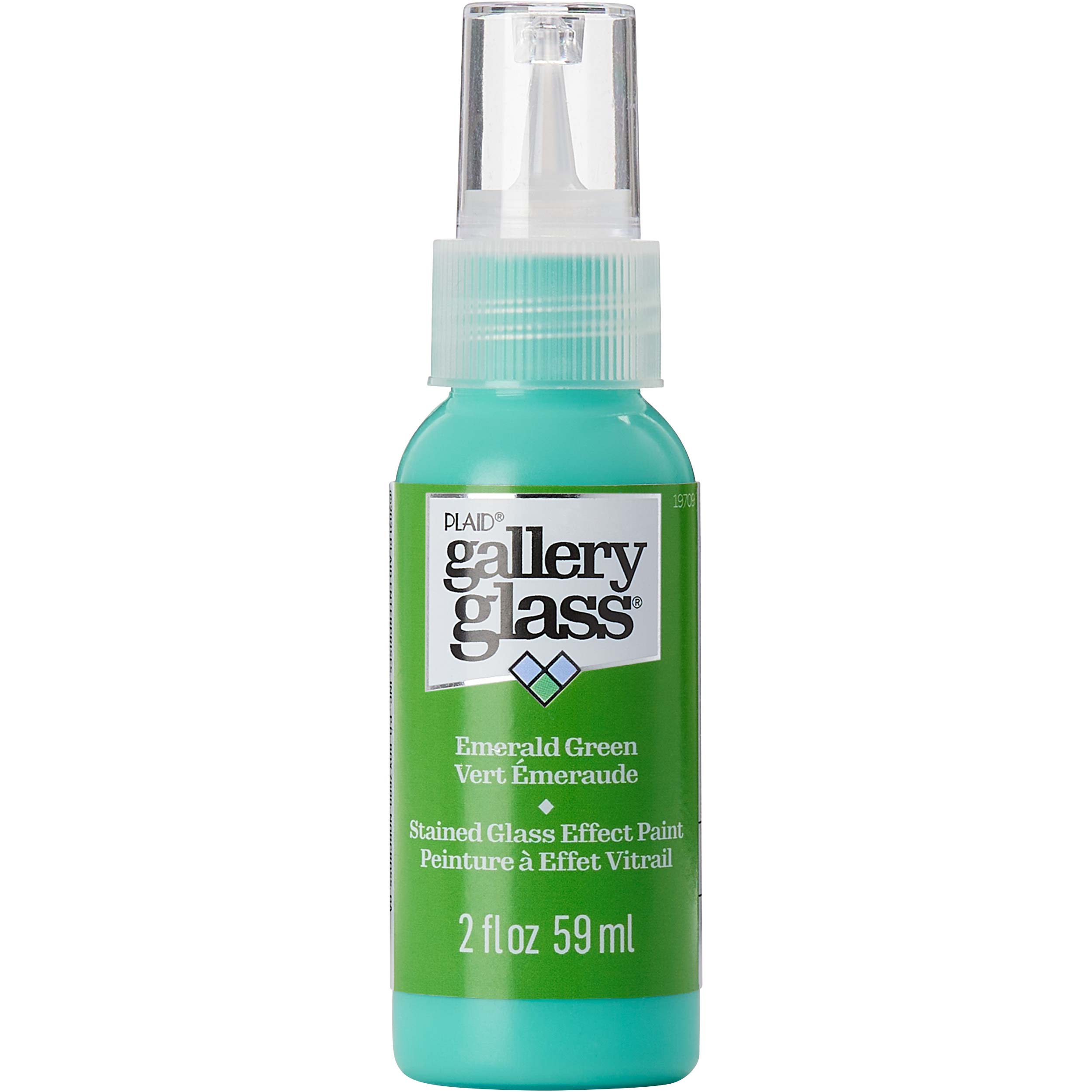 Gallery Glass ® Stained Glass Effect Paint - Emerald Green, 2 oz. - 19709