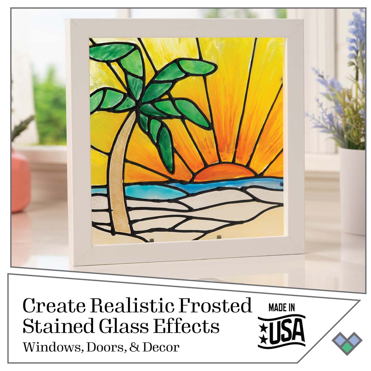 Gallery Glass ® Stained Glass Effect Paint - Frost Clear, 2 oz. - 19724