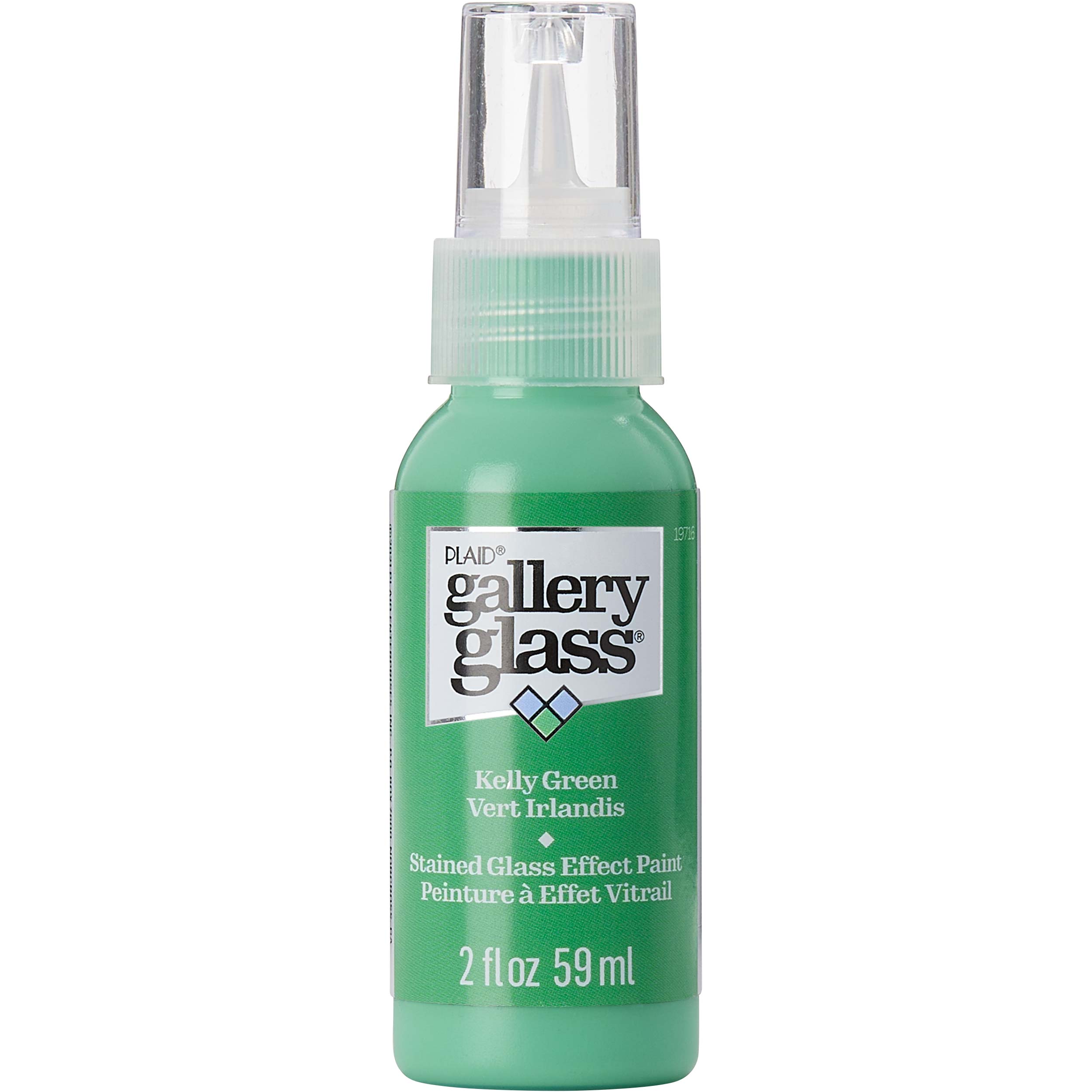 Gallery Glass ® Stained Glass Effect Paint - Kelly Green, 2 oz. - 19716