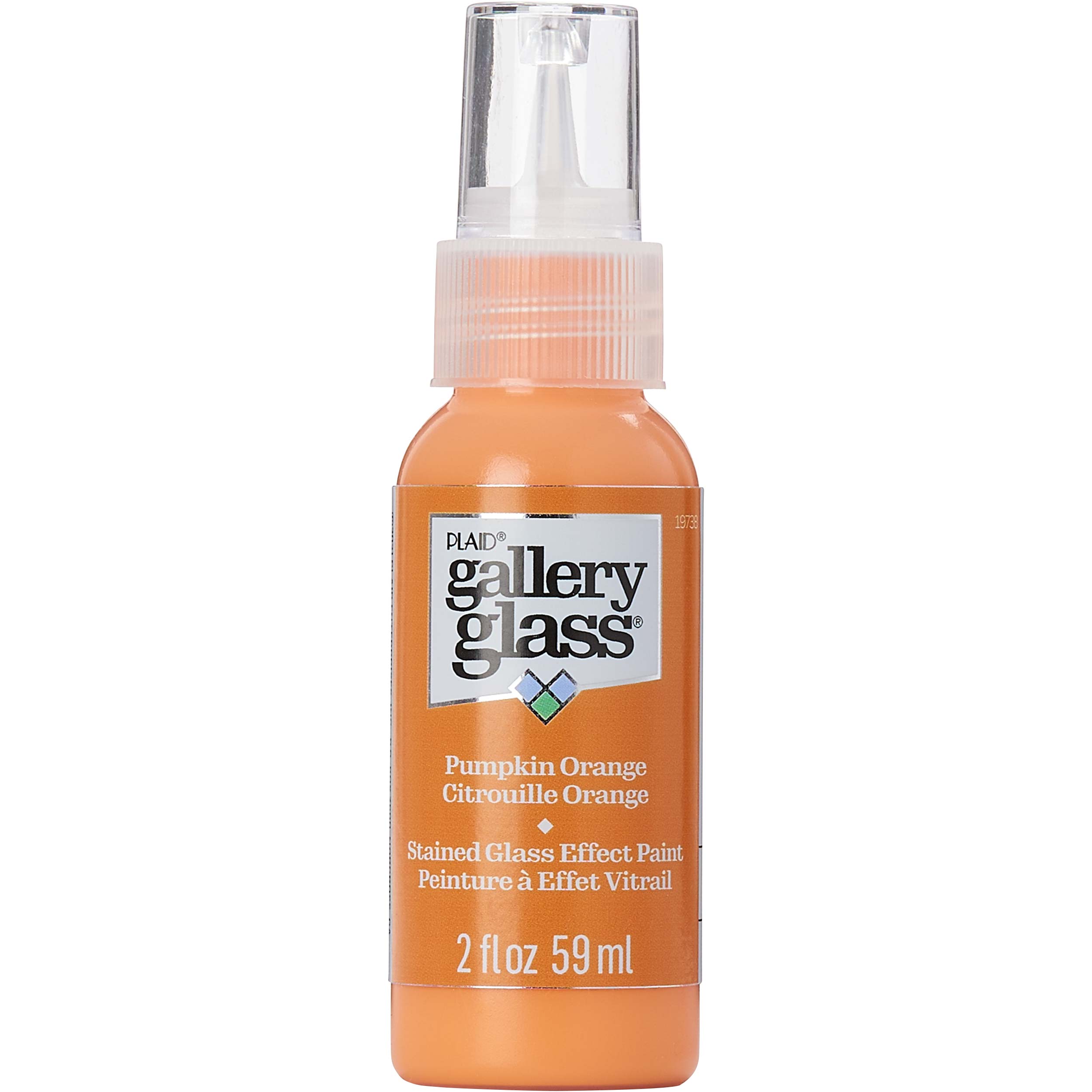 Gallery Glass ® Stained Glass Effect Paint - Pumpkin Orange, 2 oz. - 19738