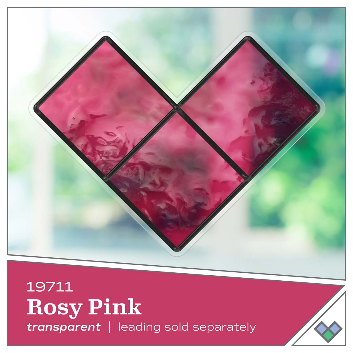 Gallery Glass ® Stained Glass Effect Paint - Rosy Pink, 2 oz. - 19711