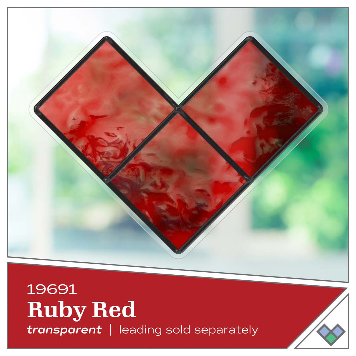 Gallery Glass ® Stained Glass Effect Paint - Ruby Red, 2 oz. - 19691