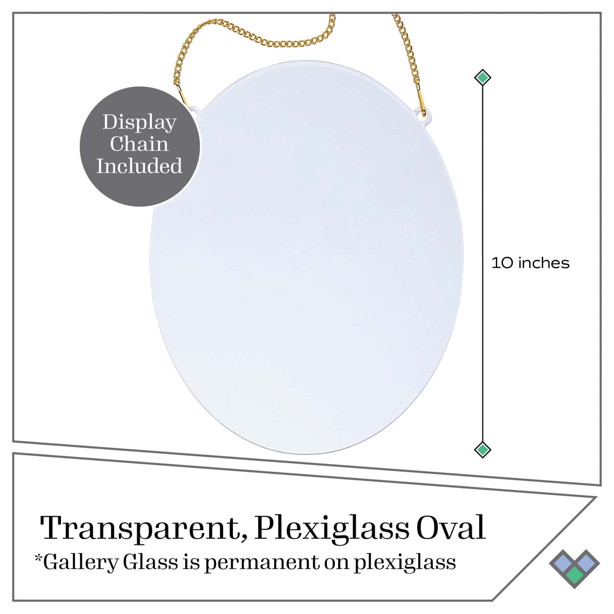 Gallery Glass ® Surfaces - Large Oval - 19746