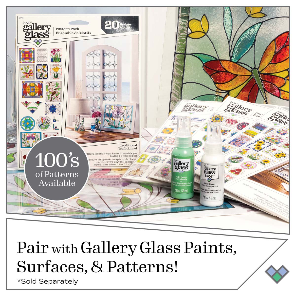 Gallery Glass ® Texture Mold - Diamond - 19725