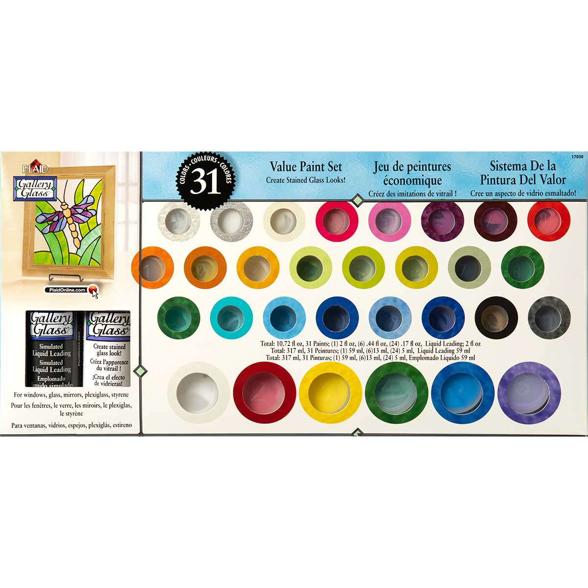 Gallery Glass ® Window Color™ Sets - Value Paint Set - 17030