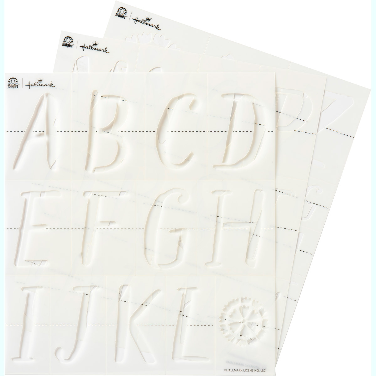 Hallmark Handcrafted Adhesive Stencils - Texture Font, 8-1/2