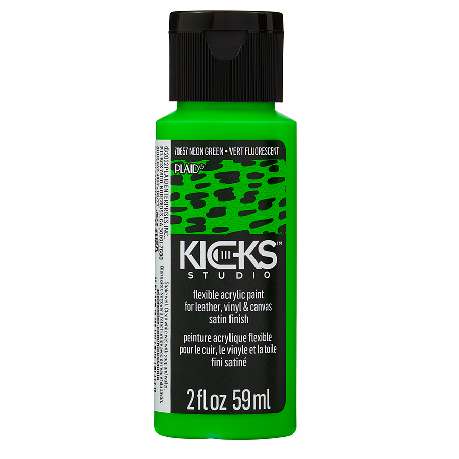 Kicks™ Studio Flexible Arcylic Paint - Neon Green, 2 oz. - 70657