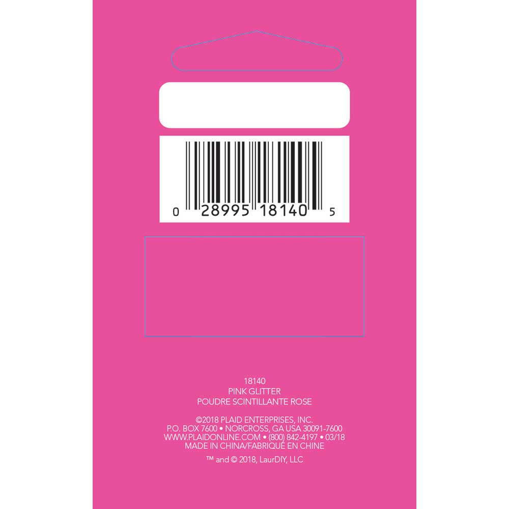 LaurDIY ® Iron-on Fabric Tape - Pink Glitter - 18140