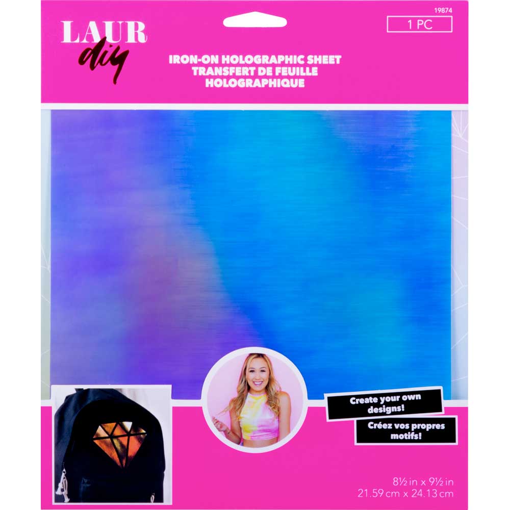 LaurDIY ® Iron-on Holographic Sheet - Holographic - 19874