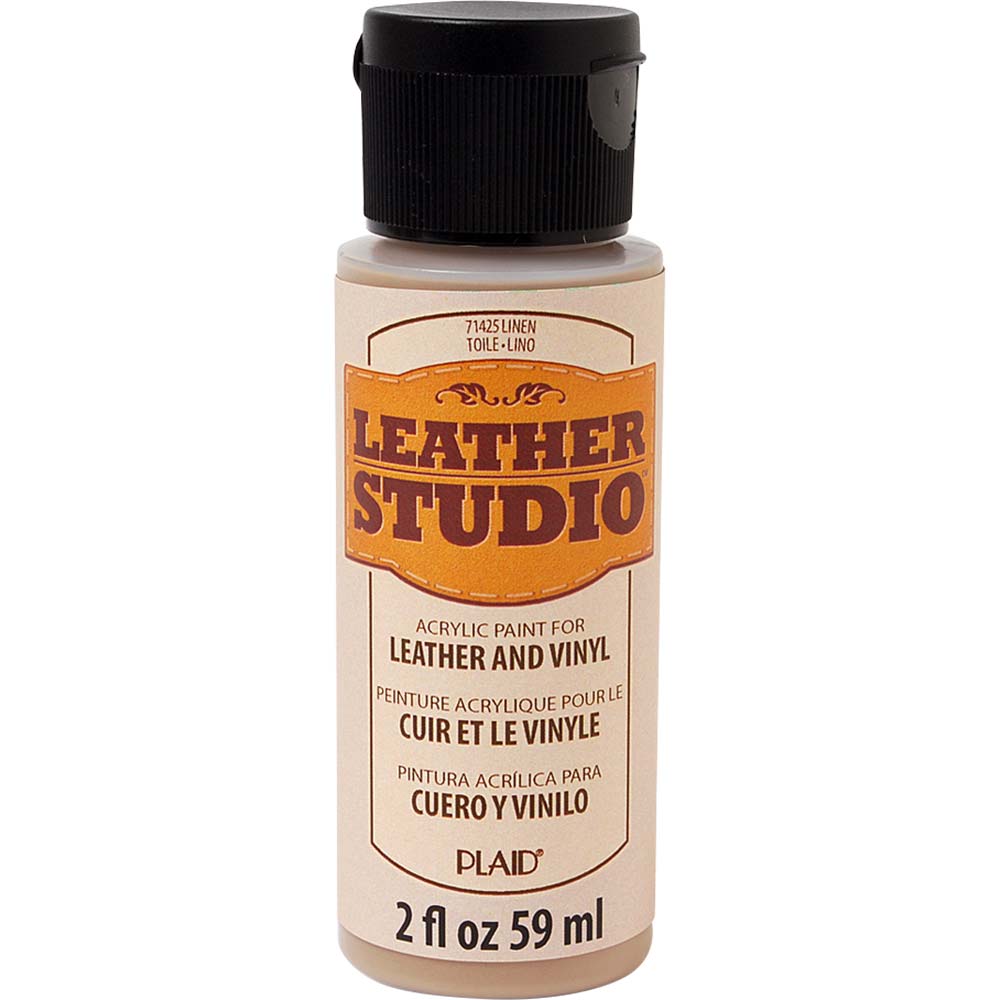 Leather Studio™ Leather & Vinyl Paint Colors - Linen, 2 oz. - 71425