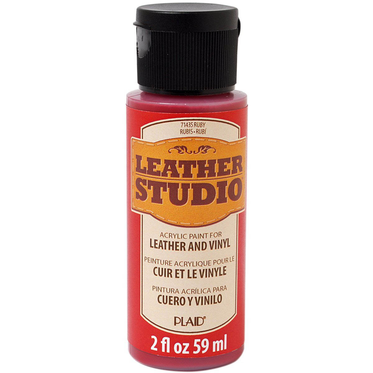 Leather Studio™ Leather & Vinyl Paint Colors - Ruby, 2 oz. - 71435